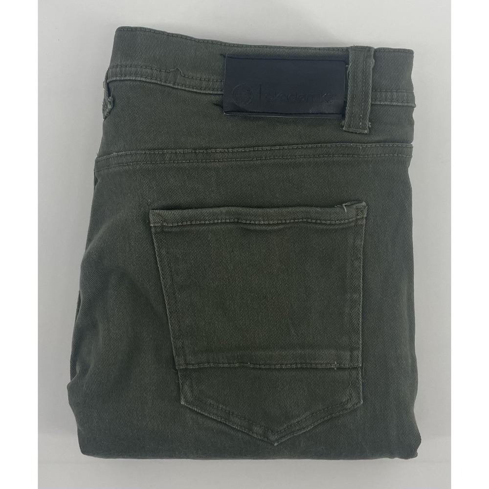 Akademiks Akdmks Men's Streetwear Hip Hop Urban Olive Green Jeans Size 36x32(29)